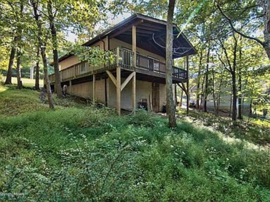 Clubhouse Lakeview Chalet East Stroudsburg Bagian luar foto