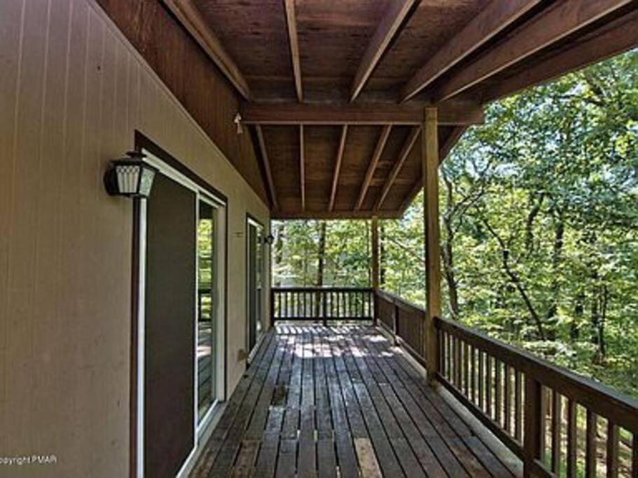Clubhouse Lakeview Chalet East Stroudsburg Bagian luar foto